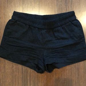 J. Crew Black Paisley Shorts